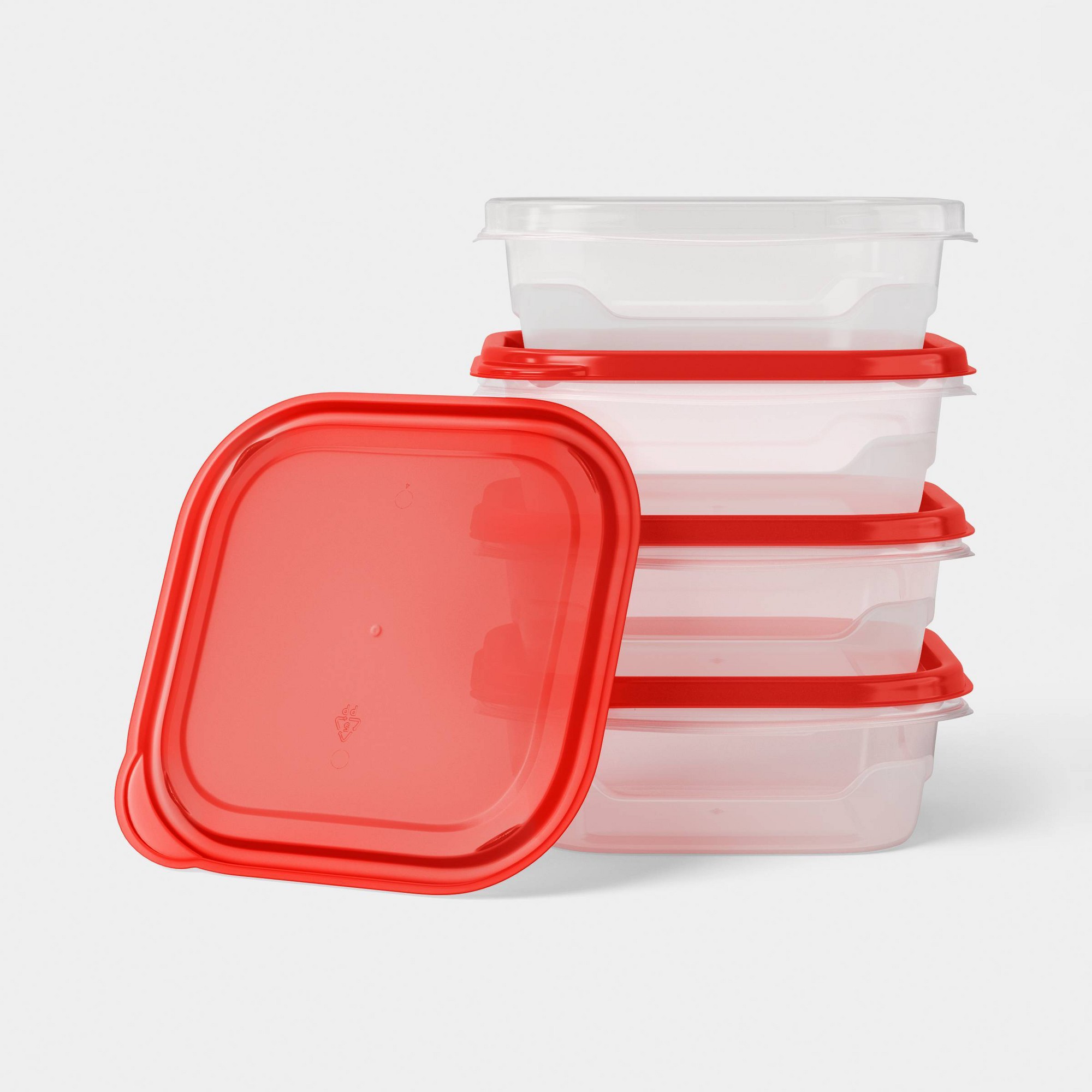 4ct Small Square Food Storage  - Meal Prep Box recension och pris