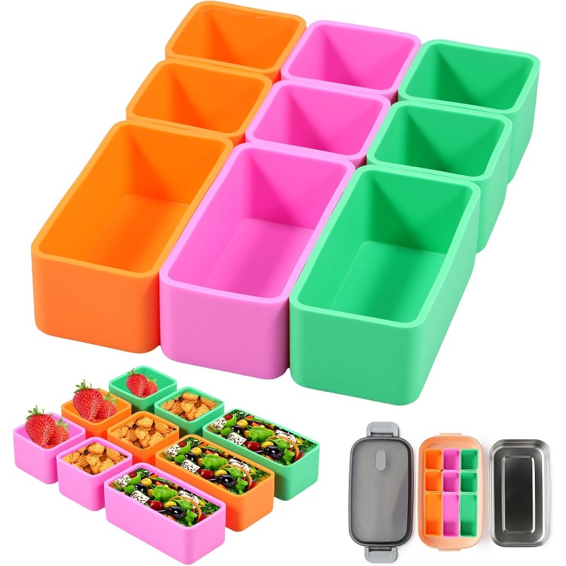 Silicone Food Box Dividers Bak - Meal Prep Box recension och pris