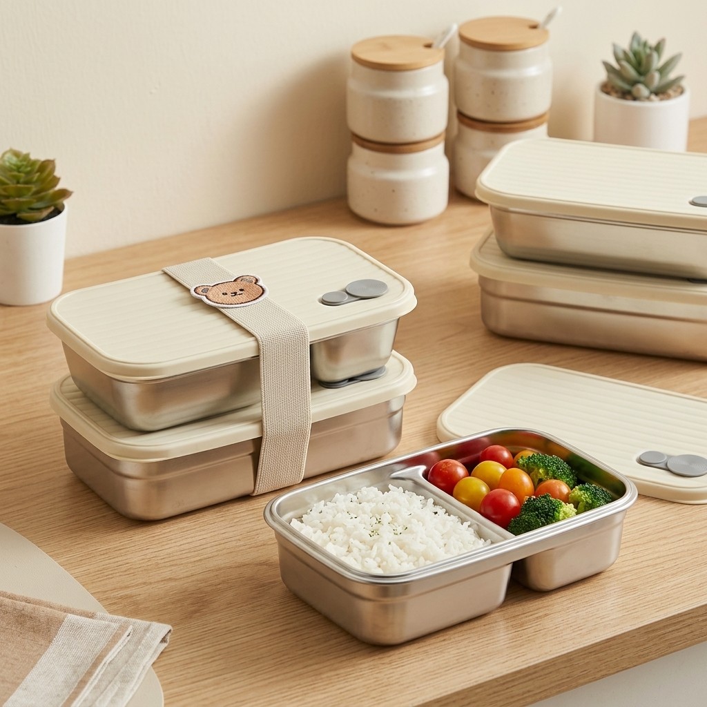 Stainless Steel Bento Box Meta - Meal Prep Box recension och pris