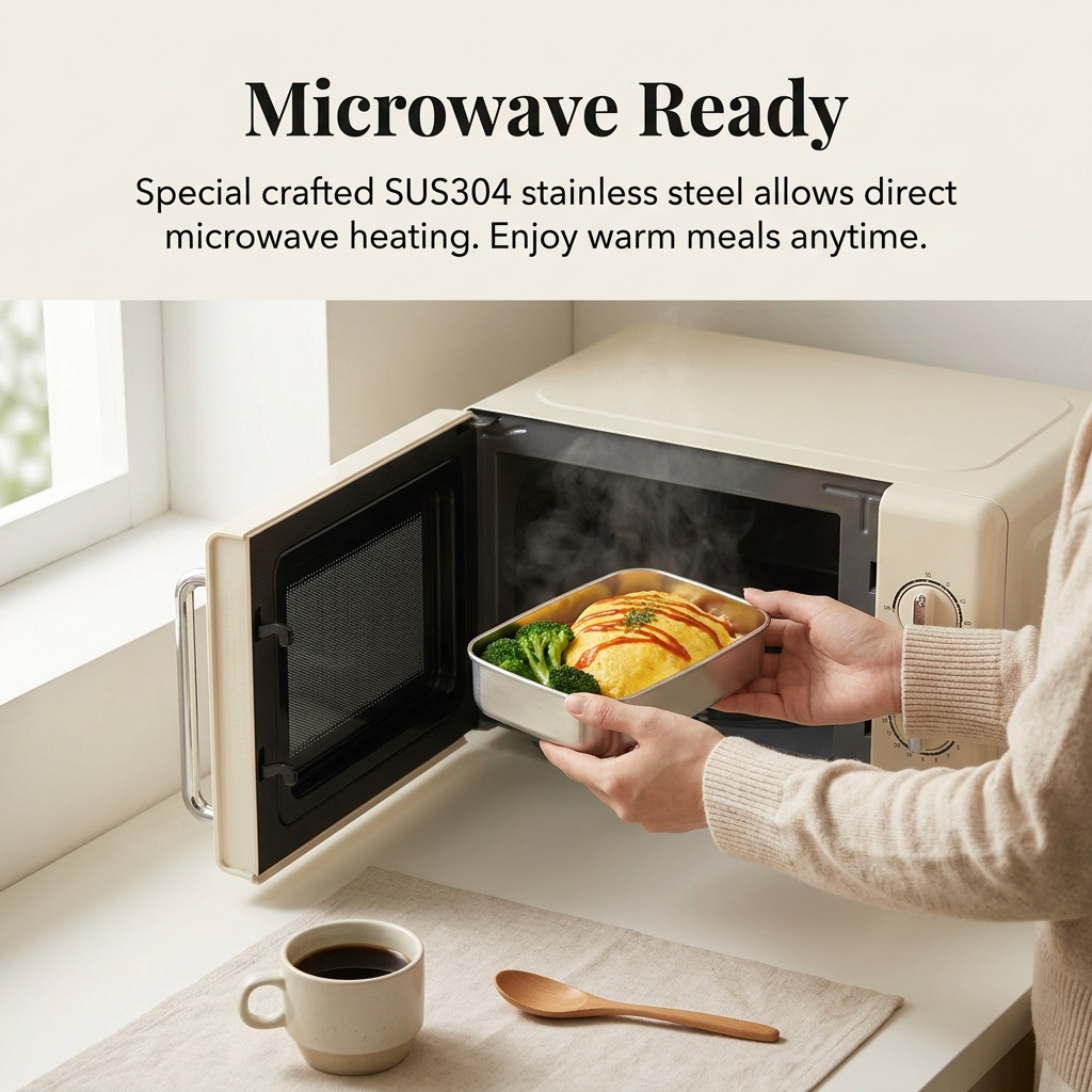 Stainless Steel Bento Box Meta - Meal Prep Box recension och pris