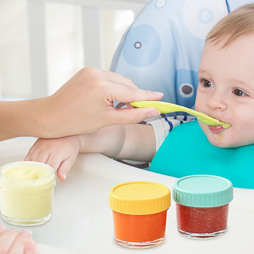 6pcs Glass Baby Food Jar Reusa - Sauce Dipping Cup recension och pris