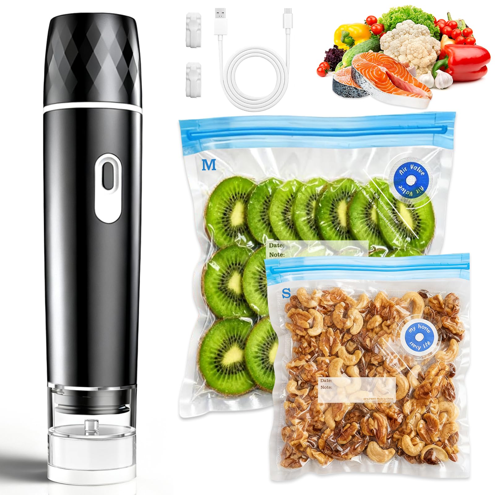 Food Vacuum Sealer, 60KPA Powe - Meal Prep Co recension och pris