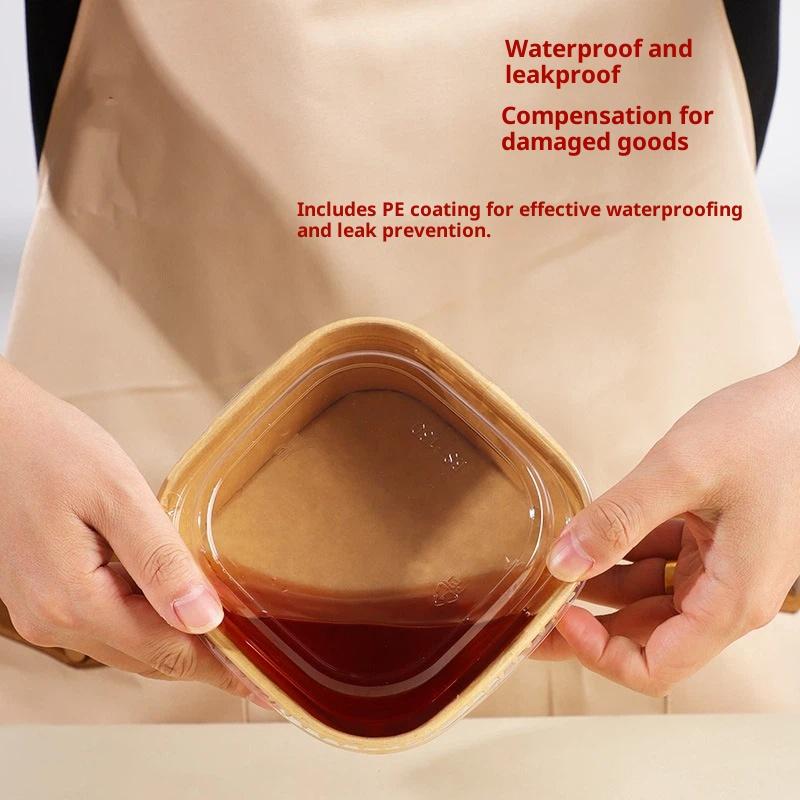 @*Disposable Square Kraft Pape - Meal Prep Delivery recension och pris
