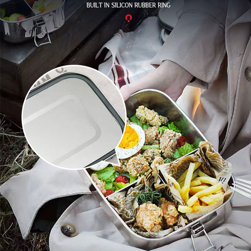 304 Stainless Steel Square Lun - Meal Prep Box recension och pris