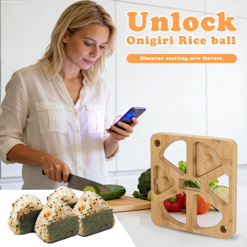 Wooden Onigiri Rice Ball Mold  - Meal Prep Rice recension och pris